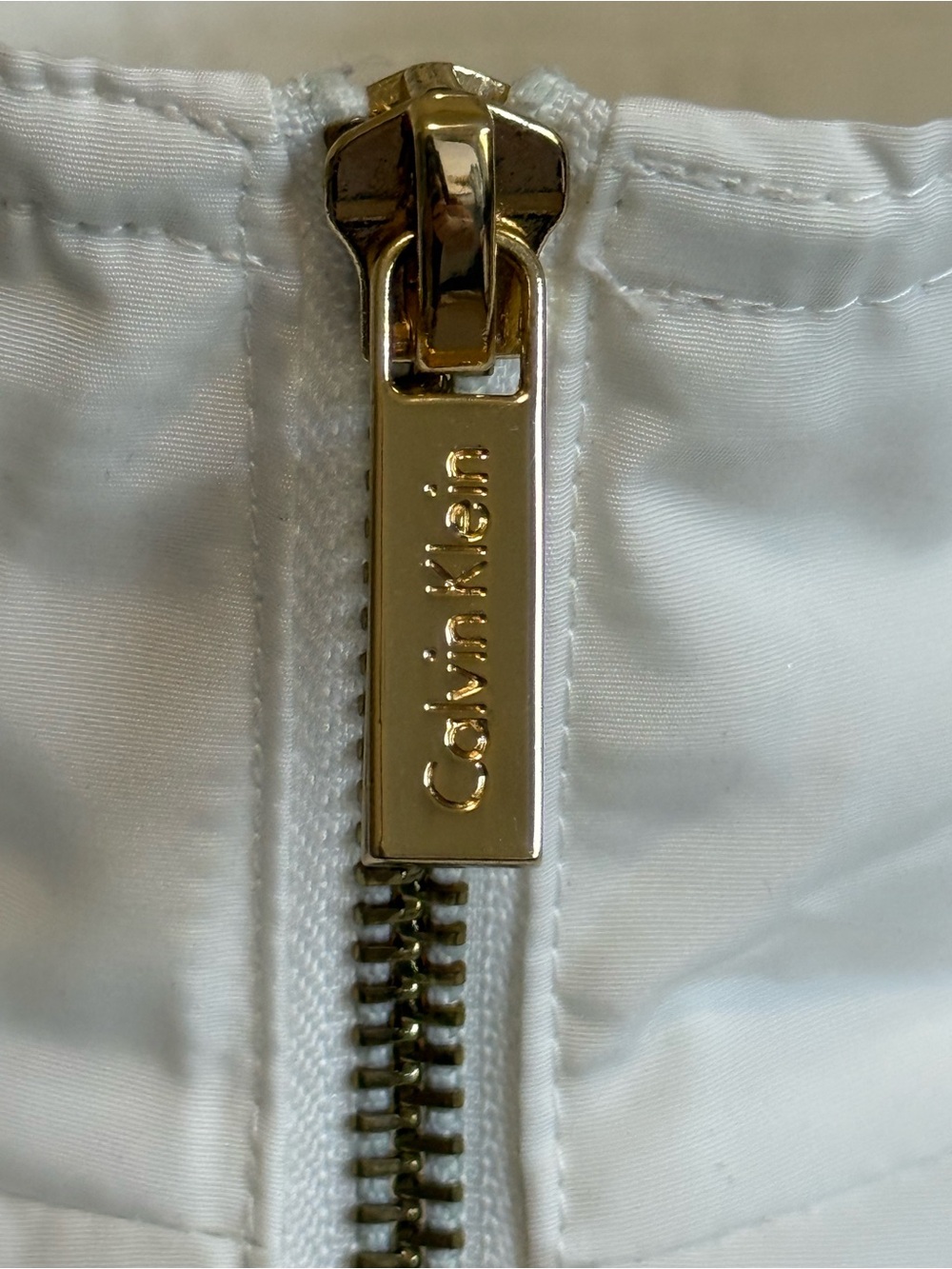 Calvin Klein White Utility Jacket with Gold-Tone Hardware - Picture 8 of 12